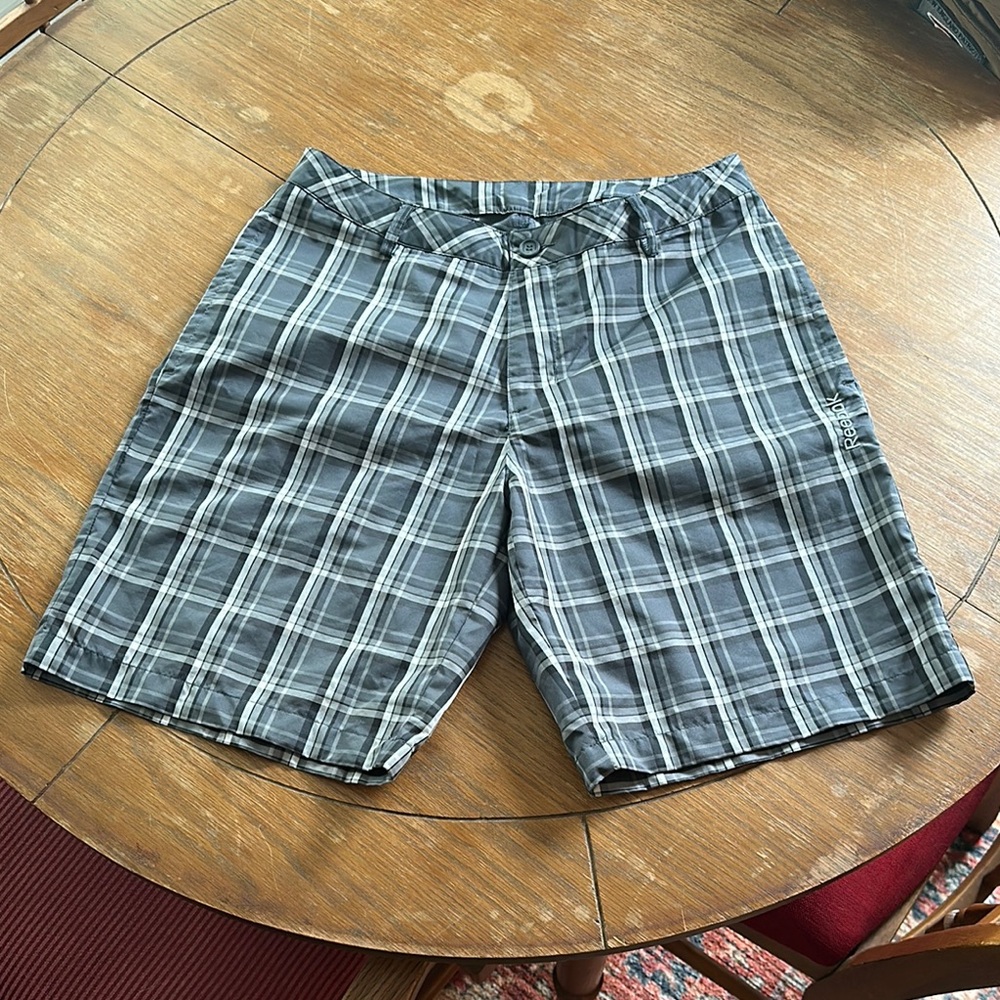 Men's Reebok Plaid Golf Shorts
